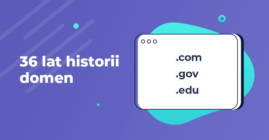 The Internet domains are already 36 years old